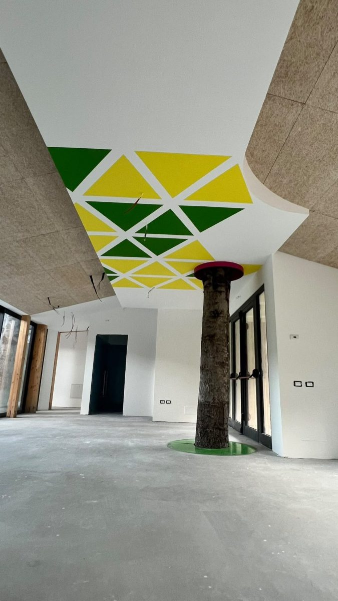 Rivestimento murale realizzato da A.S.H. Finiture Contract